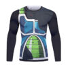 Dragon Z Onyx Warrior Battle Damaged Long Sleeve Elite Rashguard