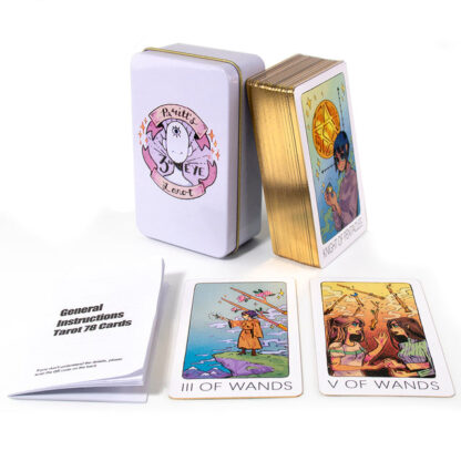 The Sasuraibito Tarot 78 Card Deck and 63-page guidebook Original Divination Gilt Edge with Box - Image 13