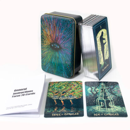 The Sasuraibito Tarot 78 Card Deck and 63-page guidebook Original Divination Gilt Edge with Box - Image 19
