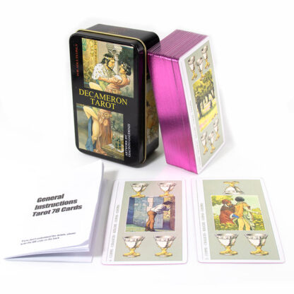 The Sasuraibito Tarot 78 Card Deck and 63-page guidebook Original Divination Gilt Edge with Box - Image 7