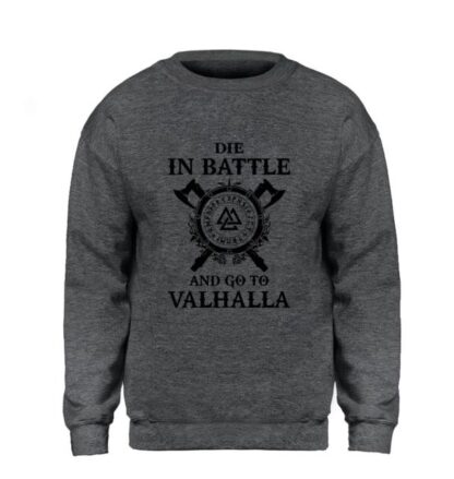 Odin Vikings Sweatshirt - Die In Battle And Go To Valhalla Multiple Colors - Superhero Gym Gear