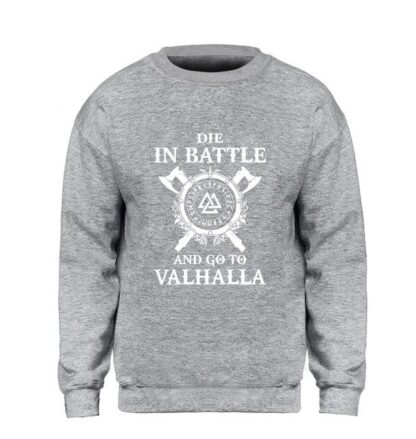Odin Vikings Sweatshirt - Die In Battle And Go To Valhalla Multiple Colors - Superhero Gym Gear