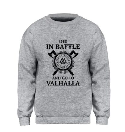 Odin Vikings Sweatshirt - Die In Battle And Go To Valhalla Multiple Colors - Superhero Gym Gear
