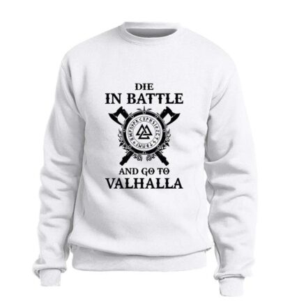 Odin Vikings Sweatshirt - Die In Battle And Go To Valhalla Multiple Colors - Superhero Gym Gear