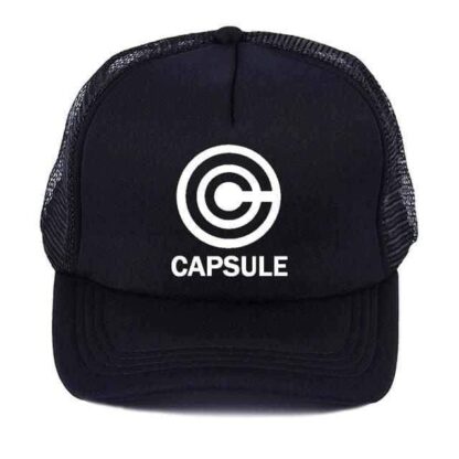 Dragon Capsule Trucker's Baseball Hat Cap All Black - Superhero Gym Gear