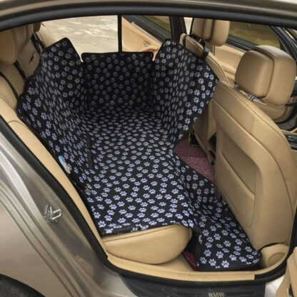 Pup King Backseat Pet Carrier - Waterproof Dog Car seat Cover Mat/Protector with Safety Belt - Superhero Gym Gear