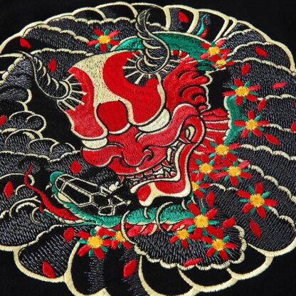 The Oni Embroidered Sukajan Hoodie - Image 2