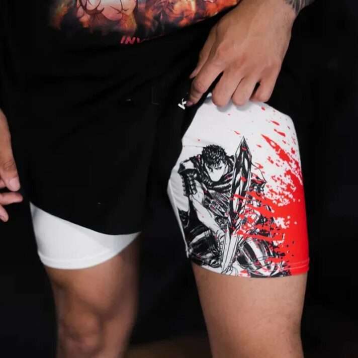 Berserk Savage Guts Quick Dry Premium Mesh Workout Shorts