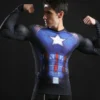 Superhero Inspired America Compression Shirts - Long Sleeve - Image 2