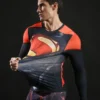 Evil Superhero Inspired Compression Shirt - Long Sleeve - Image 4