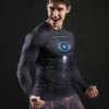Iron Superhero Inspired Compression Shirt - Long Sleeve - Image 2