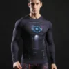 Iron Superhero Inspired Compression Shirt - Long Sleeve