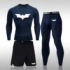 Bat Set 3 Piece Compression Rashgard - Short or Long Sleeve Quick Dry - Workout Shorts - Compression Pants - Image 9