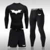 Bat Set 3 Piece Compression Rashgard - Short or Long Sleeve Quick Dry - Workout Shorts - Compression Pants - Image 7