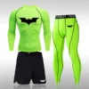 Bat Set 3 Piece Compression Rashgard - Short or Long Sleeve Quick Dry - Workout Shorts - Compression Pants - Image 17