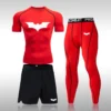 Bat Set 3 Piece Compression Rashgard - Short or Long Sleeve Quick Dry - Workout Shorts - Compression Pants - Image 31