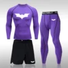 Bat Set 3 Piece Compression Rashgard - Short or Long Sleeve Quick Dry - Workout Shorts - Compression Pants - Image 20