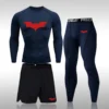 Bat Set 3 Piece Compression Rashgard - Short or Long Sleeve Quick Dry - Workout Shorts - Compression Pants - Image 10