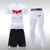 Bat Set 3 Piece Compression Rashgard - Short or Long Sleeve Quick Dry - Workout Shorts - Compression Pants - Image 28